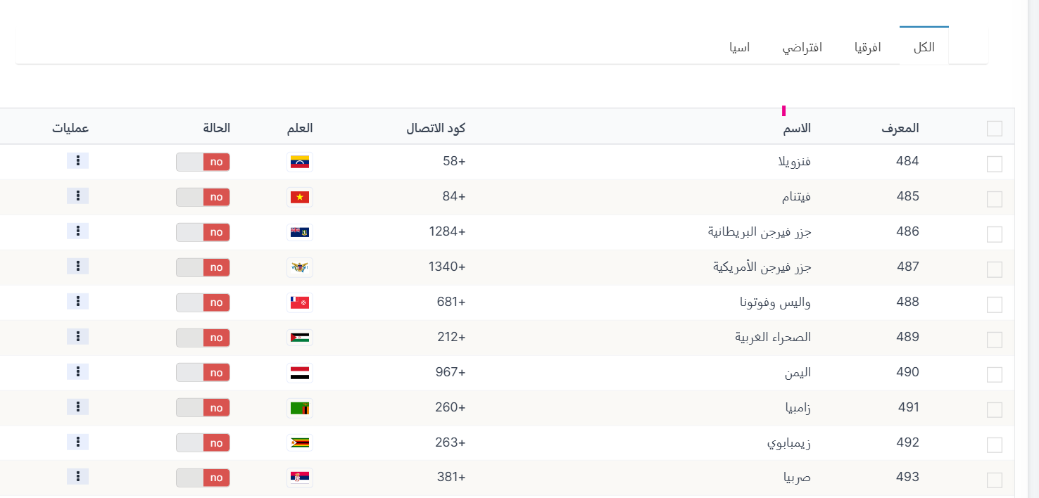 الوصول إلى صفحة الإعدادات